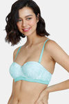 Zivame Mio Amore Padded Wired 3/4Th Coverage Beach Top - Green Print — thumbnail 4